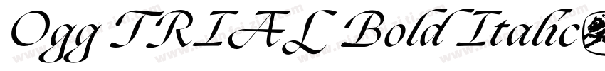 Ogg TRIAL Bold Italic字体转换